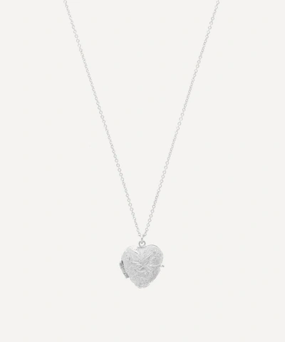 Alex Monroe Silver Victoriana Keepsake Heart Locket Necklace