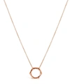 DINNY HALL Rose Gold-Plated Bamboo Round Silder Pendant Necklace