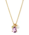 DINNY HALL GOLD VERMEIL GEM DROP CLUSTER PENDANT NECKLACE,5057409878001