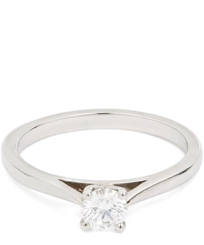 Kojis Platinum Solitaire Diamond Ring