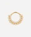 Maria Tash 14ct 8mm Cubic Zirconia Apsara Single Hoop Earring In Yellow Gold