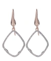 Monica Vinader Womens Rose Gold Riva Hoop 18ct Rose-gold Vermeil And Pavé Diamonds Earrings In Gold
