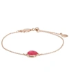Monica Vinader Siren Pink Quartz Fine Chain Bracelet In Gold