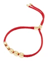 MONICA VINADER GOLD VERMEIL LINEAR BEAD CORD FRIENDSHIP BRACELET,5057409498803