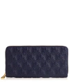 LIBERTY LONDON LARGE ZIP AROUND WALLET IN IPHIS EMBOSSED LEATHER,436943