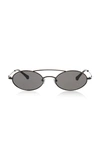 ALESSANDRA RICH X LINDA FARROW ROUND SUNGLASSES WITH CHAIN,660820