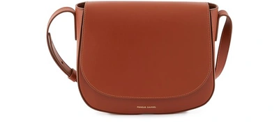 Mansur Gavriel Vegetable-tanned Leather Mini Crossbody Bag In Ginger