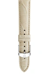 MICHELE 16MM GENUINE ALLIGATOR WATCH STRAP,MS16AA010448