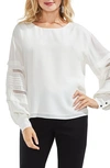 VINCE CAMUTO PINTUCK SLEEVE BLOUSE,9128172
