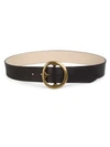 B-LOW THE BELT Bell Bottom Smooth Leather Belt