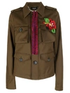 DSQUARED2 FLOWER PATCH JACKET,10545570