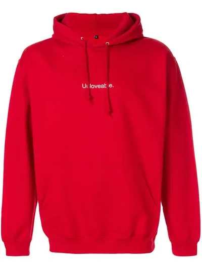 Famt F.a.m.t. Unloveable Hoodie - 红色 In Red