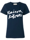 Maison Kitsuné Navy Handwriting Classic T-shirt In Blue