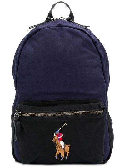 Polo Ralph Lauren Blue Polo Pony Canvas Backpack