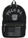 POLO RALPH LAUREN DISTRESSED LOGO PRINT BACKPACK,40568812200112795661