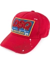 Dsquared2 Dsq Logo Patch Baseball Cap In Red