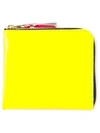 Comme Des Garçons Unisex Super Fluo Wallet In Yellow