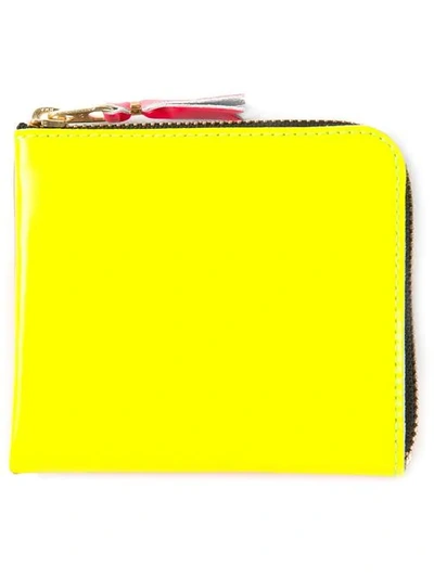 Comme Des Garçons Unisex Super Fluo Wallet In Yellow