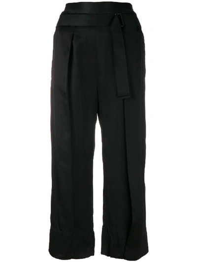 Ann Demeulemeester Belted Cropped Trousers
