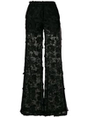 AINEA EMBROIDERED FLARED TROUSERS,S8P73D12787731