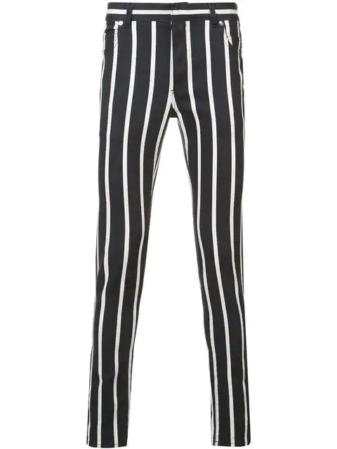 balmain striped jeans
