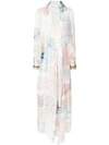 CHLOÉ scarf detail printed dress,CHC18SRO8032512784294