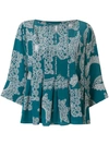 CARVEN printed blouse,3149H401412799969