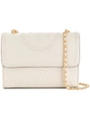 TORY BURCH TORY BURCH QUILTED SHOULDER BAG - WHITE,4383312803203
