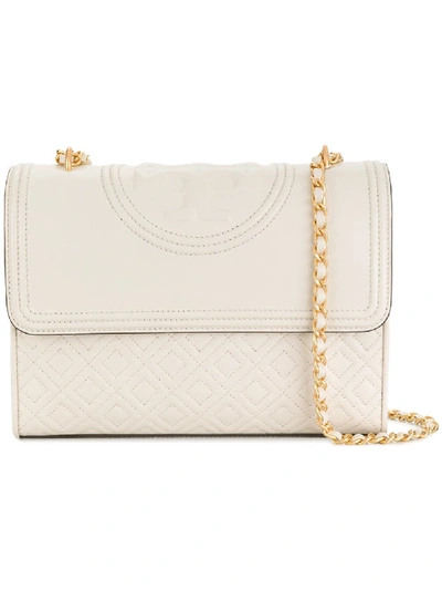 Tory Burch Quilted Shoulder Bag In White