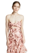 RODARTE STRAPLESS BUSTIER WITH BOW DETAILS