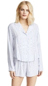 Rails Long Sleeve Short Pj Set In Bermuda Stripe