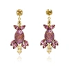 ROSASPINA FIRENZE ROSASPINA FIRENZE PURPLE OPERA CHANDELIER EARRINGS