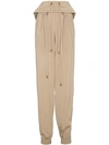 Y/PROJECT Y / PROJECT CROPPED TRACK trousers WITH DOUBLE DRAWSTRING - NEUTRALS,PANT21F0812538661