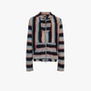 Amiri Baja Striped Cotton Zip-up Hoodie In Multicolour