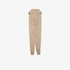 Y/project Y / Project Cropped Track Pants With Double Drawstring - Neutrals In Nude&neutrals