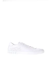 TOD'S WHITE LEATHER SNEAKERS WITH LOGO,10546322