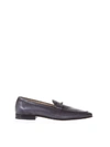 TOD'S DOUBLE T BLACK LEATHER MOCASSINS,10546334