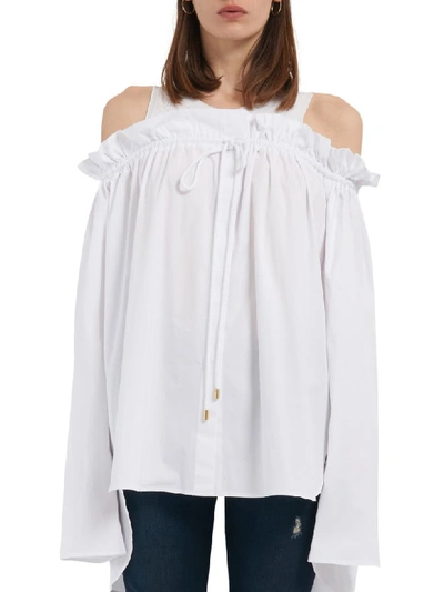 Alberta Ferretti White Cotton Shirt