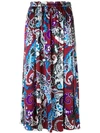 KENZO paisley print maxi skirt,F852JU07252112797820