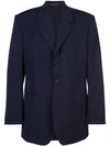 YOHJI YAMAMOTO YOHJI YAMAMOTO BOXY SUIT JACKET - BLUE,HWJ8015012796581