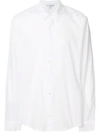 James Perse Long Sleeve Linen Pocket Shirt In White