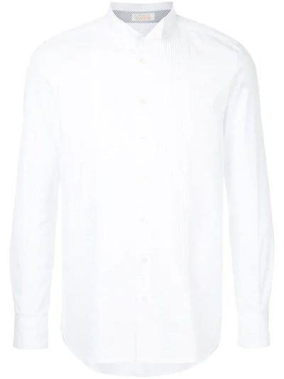Education From Youngmachines Front Placket Shirt In White