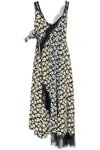 JOSEPH Bronte lace-trimmed floral-print silk midi dress