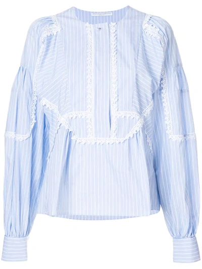 Ermanno Scervino Striped Poplin Shirt - White
