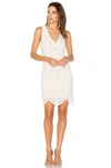 BARDOT EMBROIDERED LACE DRESS