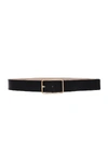 B-low The Belt Milla Squared-buckle Belt In Black