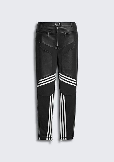 Alexander Wang Adidas Originals By Aw Leather Pants In Black