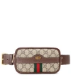 Gucci Ophidia Gg Supreme Canvas Belt Bag In Brown