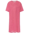 ACNE STUDIOS Saga linen T-shirt dress,P00319894