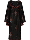 Vita Kin Black Happy Flowers Midi Dress In Black